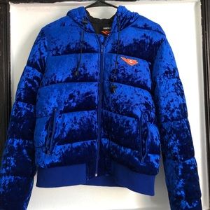 Pony X forever 21 Velvet puffer jacket